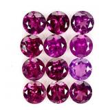 Round Natural Pink Raspberry Rhodolite Garnet 6.50