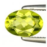 0.76ct 6.8x4.8mm VS Oval Natural Green Peridot - U