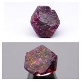16.07ct 14x12.5mm Rough Natural Deep Purplish Red