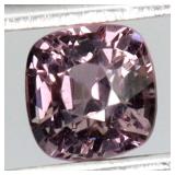 Cushion Cut Natural Pinkish Purple Spinel Unheated