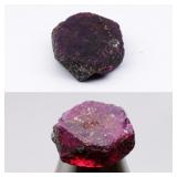 13.46ct Rough Natural Deep Reddish Pink Sapphire -