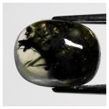 3.07ct Cushion Cabochon Natural Green Prehnite wit