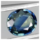 Oval Cut Heated Natural Top Rich Green Blue Sapphi