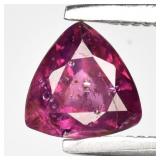 0.68ct Trillion Natural Purplish Pink Rhodolite Ga