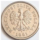 Poland 1991, 50 GROSZY coin 20.5mm