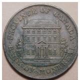 Canada PC-1B3 1844 Bank of Montreal Half Penny Tok
