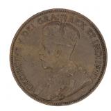 1919 Canada Large Cent Coin