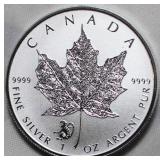 Canada $5 2016 Silver Maple Leaf Bullion Year of t