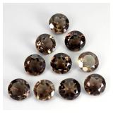 Round Cut Natural Unheated Smoky Quartz Brazil 11.
