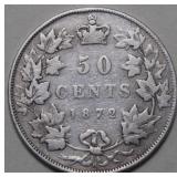 Canada 50 Cents 1872H