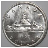 Canada Silver Dollar 1957 Uncirculated