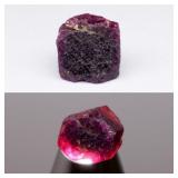 9.25ct Rough Natural Deep Reddish Pink Sapphire -