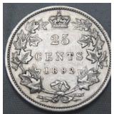 Canada 25 Cent 1892