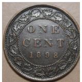Canada Large Cent 1898H