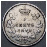 Canada 5 Cents 1872H