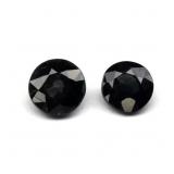 Pair 2pcs/0.52ct t.w Round Natural Deep Bluish Gre