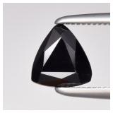 0.91ct 6x5.7mm VVS Trillion Natural Dark Blue Spin