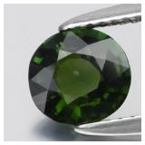 1.01ct 7x6.5mm VS Oval Natural Green Tourmaline -