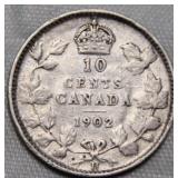 Canada 10 Cents 1902H