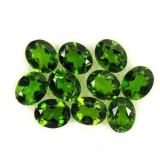 Oval Cut Natural Unheated Green Chrome Diopside 10