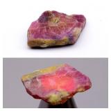 23.47ct 26.7x19mm Rough Natural Purplish Red Ruby