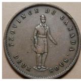 Canada PC-4 Quebec Bank 1852 Penny Token Br528