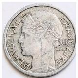 France 1957, 1 FRANC coin 23mm Aluminum