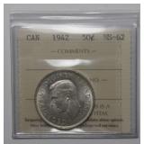 ICCS Canada Fifty Cents 1942  MS-62