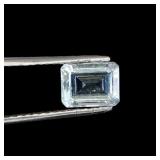 Emerald Cut Natural Unheated Top Green Blue Aquama