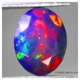 Oval Cut Natural AAA Floral Flash Play Of Color Bl