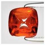 1.70ct Cushion Cabochon Natural Orange Spessartite