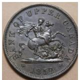 Canada PC-6B4 Bank of Upper Canada Token One Penny