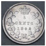 Canada 5 Cents 1898
