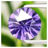 1.60ct 8mm VS Round Brilliant Natural Purple Ameth