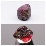 11.44ct Rough Natural Deep Purplish Red Ruby - Unh