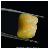 Rare Floral Flash Play Of Color Crystal Fire Opal