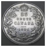 Canada 25 Cent 1936