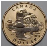 Canada $ 2012 25th Anniversary of the Loon Dollar