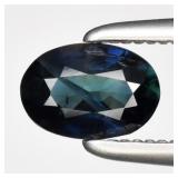 0.49ct 5.5x4mm Oval Natural Green Blue Sapphire -