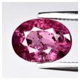 1.50ct 7.5x5.5mm Oval Natural Purplish Pink Sapphi