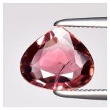 1.02ct VS Pear Natural Orangish Pink Tourmaline -