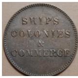 Canada PE-10-31 Ships Colonies & Commerce Token  B