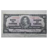 Canada 1937 $10 Banknote BC-24c Coyne Towers