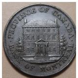 Canada PC-1B3 1844 Bank of Montreal Half Penny Tok