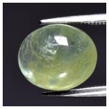 4.39ct 10.5x9mm Oval Cabochon Natural Green Beryl