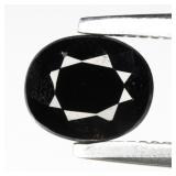 0.85ct 5.5x4.5mm Oval Natural Dark Purple Spinel -