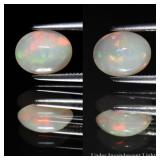0.76ct 7.8x6mm Oval Cabochon Natural White Opal -