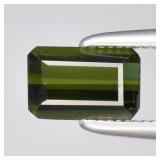 0.70ct 6.3x4mm VS Octagon Natural Green Tourmaline