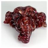 Handcrafted Elephant Resin Figurine Natural Rhodol