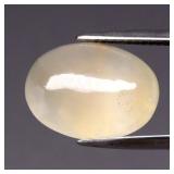 8.95ct 15.2x11.2mm Oval Cabochon Natural White Qua